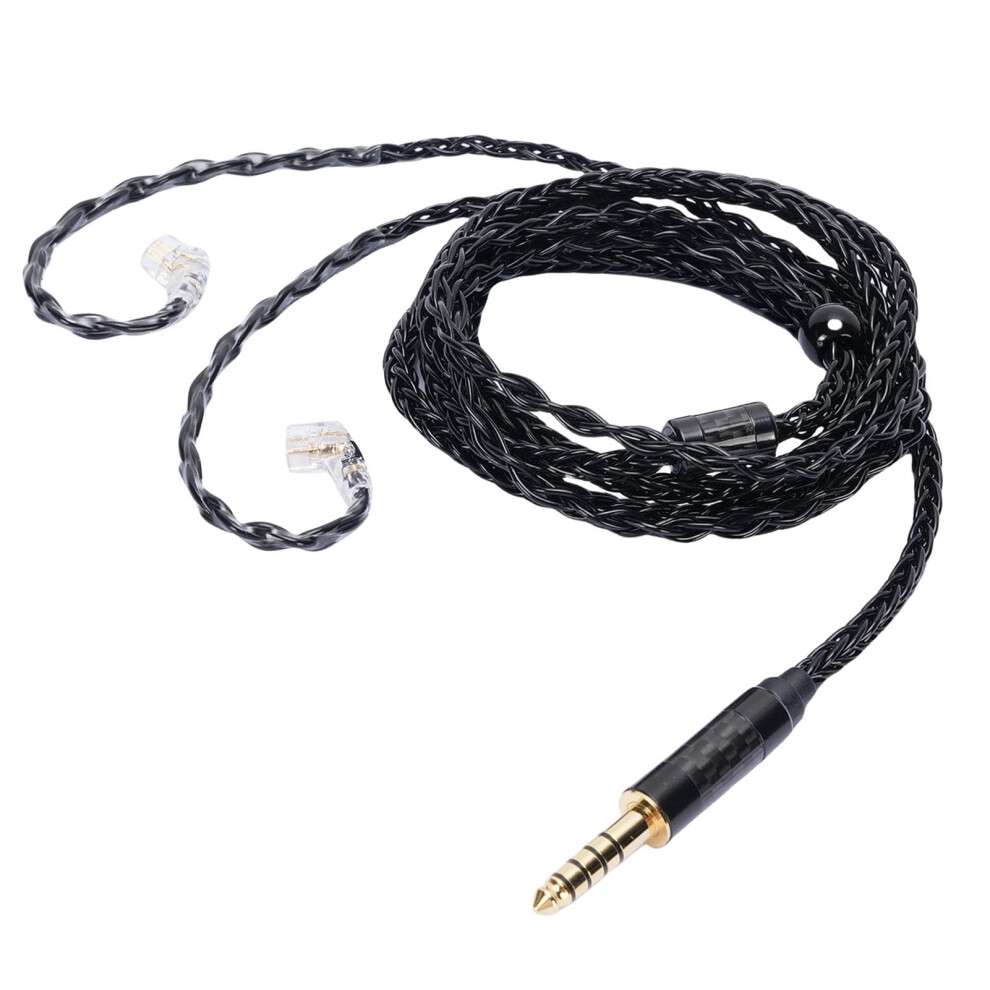 2 Pin Headphone Cable 4.4Mm Balanced Plated Ofc For Qdc Zs10 Pro Enhanced Audio Clarity Silver 9771547198048