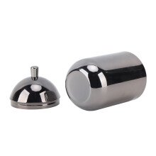 Contenitore in acciaio inossidabile 304 durevole per cotton fioc, dimensioni 14x7cm, a prova di polvere