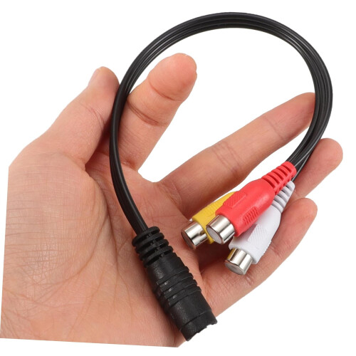 S Video to RCA Adapter Cable with MultiDevice Compatibility for TV Projector Laptop Durable Cord 2