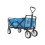 90-litre festive wheeled trolley, foldable camping cart with adjustable handle, blue 1