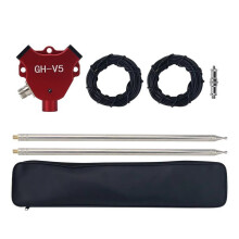 GH-V5 V Shaped Antenna 7MHz-430MHz 400W IP68 Waterproof Balun Dipole Shortwave Antenna Red