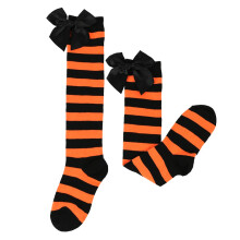 (StyleE)Halloween Niñas Arco Sobre la Rodilla Calcetines Moda Varios Colores Lindos Niños Regalos