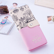 (Pink)2019 Secret Garden Artificial Leather Wallet Women Purse Fashion Pastoral Fresh