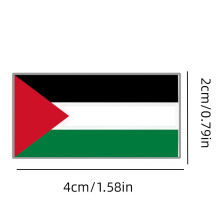 Palestine Gaza Flag Brooch Pin Acrylic Badge Clothes Accessories Gift Souvenir