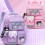 (PinkBlue,S)Sanrio Capybara Backpack Waterproof Multiple Compartment With Pendant Reflection 3
