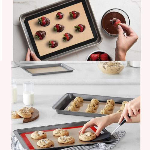 (32x26cm)Tapis de Cuisson Silicone Haute Température Antiadhésif Surface de Cuisson Cuisine Cuisson 2