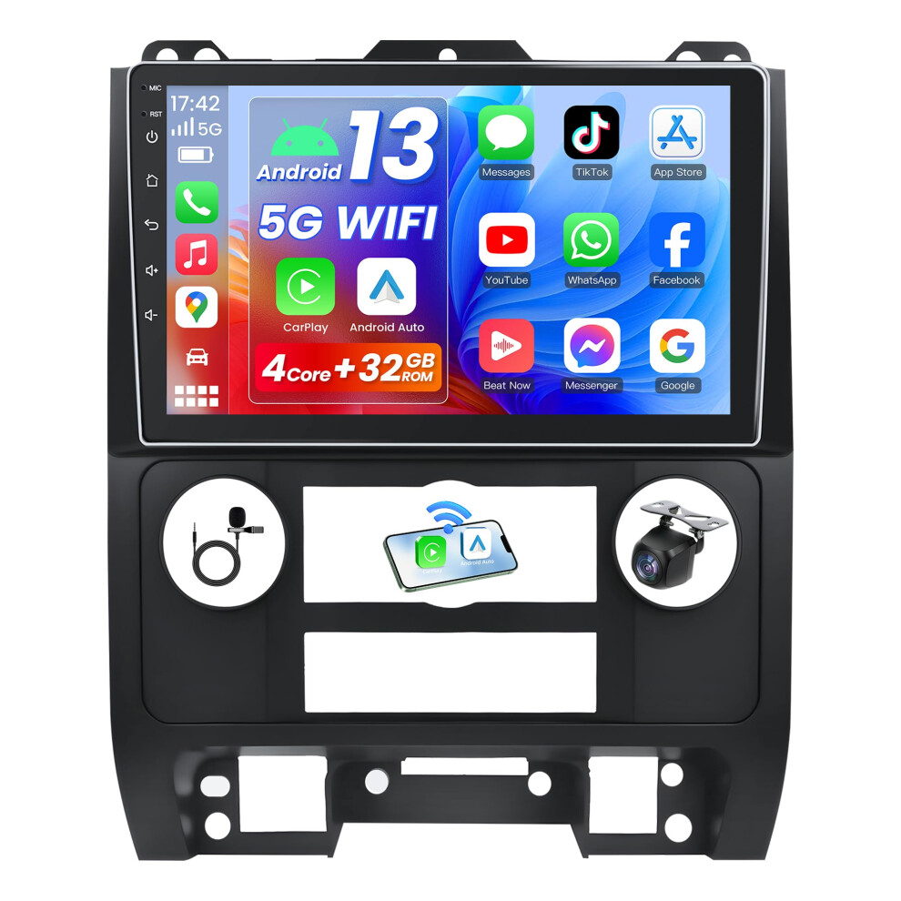 Android 13 Car Stereo With 9 Inch Touchscreen, Wireless Carplay, Gps, Dsp For Ford Escape 20082012 9169991219653