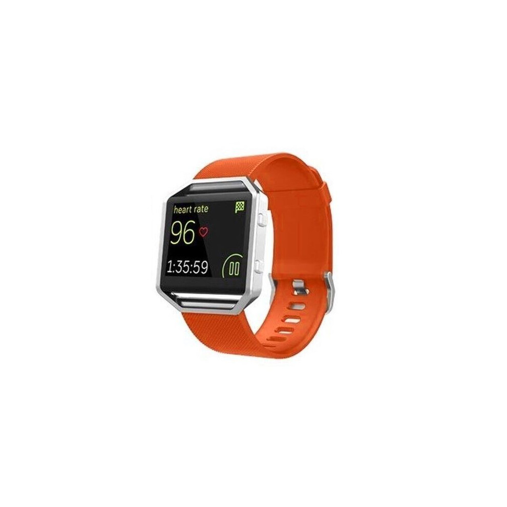 (Large, ) Bracelet Silicone Sell Wrist Band Strap Replace For Fitbit Blaze Watch Hot Smart Orange 694843424750