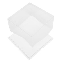 Clear Cake Box with Transparent Display for Birthday Storage, Parties, and Durable Bakery Presentation