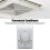 Thermostat Controller for Central Air Conditioning, 110220V Dual Mode Heating Cooling Switch White 2