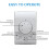 Thermostat Controller for Central Air Conditioning, 110220V Dual Mode Heating Cooling Switch White 3