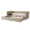 Beige Chenille Extendable Sofa Bed with Storage 7
