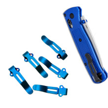 Pocket Clip Set Stainless Steel Deep Carry for Benchmade Bugout 535 EDC Knife Replacement Blue
