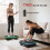 SPORTNOW Vibration Plate Exercise Machine with Cool Lights and Bluetooth 5