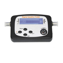 Satellite Signal Meter with LCD Display for Precision Dish Alignment and Wide Compatibility