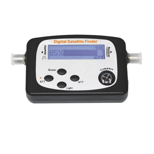 Satellite Signal Meter with LCD Display for Precision Dish Alignment and Wide Compatibility