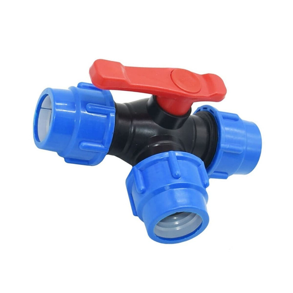 Pvc Three Way Ball Valve 32Mm Ttype For Irrigation System With Precision Flow Control 9771547199182