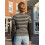 (L, Black) Womens Fall Tops Long Sleeve Crew Neck Casual Pullover Patchwork Soft Striped Shirts 6