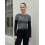 (L, Black) Womens Fall Tops Long Sleeve Crew Neck Casual Pullover Patchwork Soft Striped Shirts 3