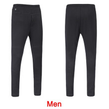 (Men(2 Heating Zones),4XL)Calças elásticas masculinas femininas elétricas aquecidas USB aquecedor de inverno