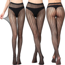 (3017) Sexy Girls Pantyhose Tattoo Lace Lace Cutout Biack Stockings Elastic Clothing