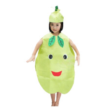 (Pear)Kids Fruit Vegetable Halloween Cosplay Costume Suit Stage Performance Costume