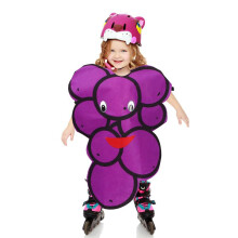 (Grape)Kids Fruit Vegetable Halloween Cosplay Costume Suit Stage Performance Costume