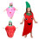 (Pear)Kids Fruit Vegetable Halloween Cosplay Costume Suit Stage Performance Costume 5