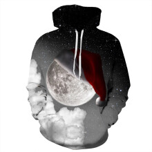 (#6 Gray&White,2XL/3XL)Herren Damen Weihnachten 3D Grafikdruck Hoodie Sweatshirt Pullover Tops Pullover
