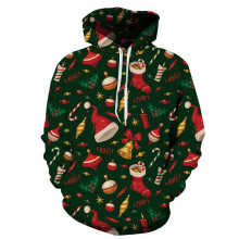 (#1 Red Socks and Bells,L/XL)Herren Damen Weihnachten 3D Grafikdruck Hoodie Sweatshirt Pullover Tops Pullover