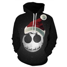 (#7 Black&White,S/M)Herren Damen Weihnachten 3D Grafikdruck Hoodie Sweatshirt Pullover Tops Pullover