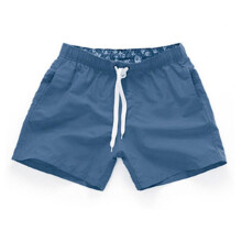(Navy Blue,L)Hombres Tabla de Natación Pantalones Cortos Bañador Traje de Baño Playa Verano Ropa Pantalón
