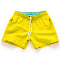 (Yellow,L)Hombres Tabla de Natación Pantalones Cortos Bañador Traje de Baño Playa Verano Ropa Pantalón