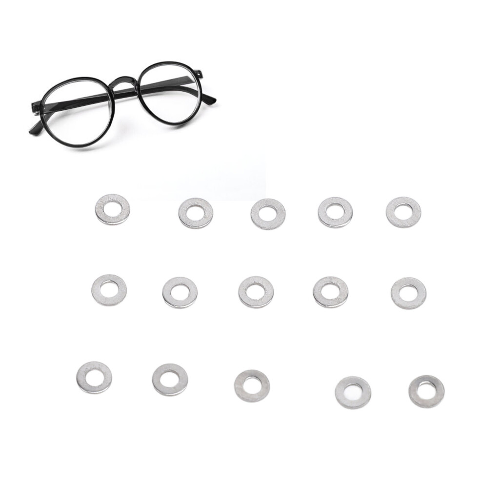 300pcs Alloy Eyeglass Screw Gaskets 1.4mm for Frame Repair