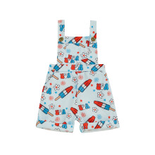 (18-24 Months, Blue) Macacão infantil feminino o verão.