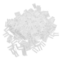 200 Pcs Clear Rimless Glasses Mounting Sleeves Plastic Fixing Accessories