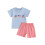 (6-7 Years, Sky Blue) Ensemble short et de l'Indépendance. 1