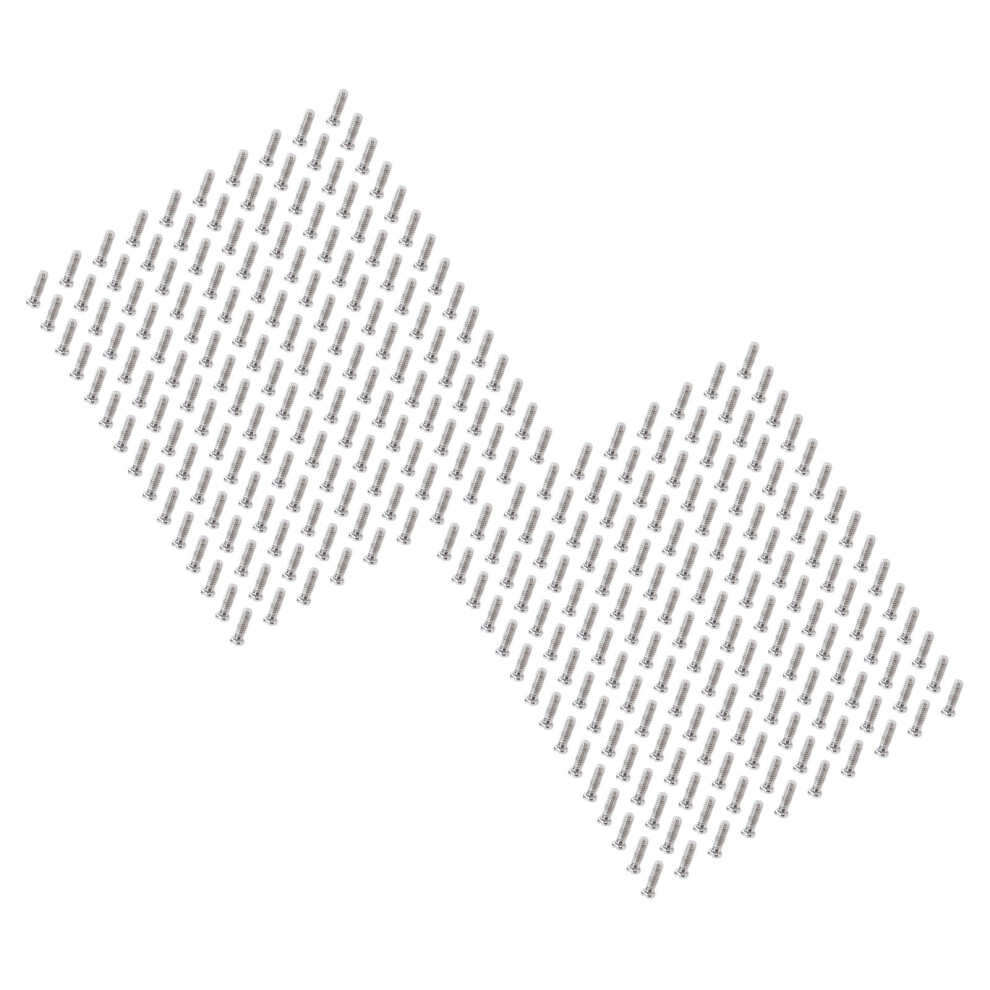 300Pcs Alloy Eyeglass Repair Screws Kit, 9 Sizes Flat Head 1.8X1.2x3.8mm 9391387381556