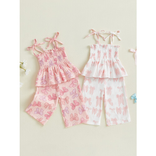 (3-4 Years, Pink) Σετ καλοκαιρινών ρούχων και μπλούζα. 1