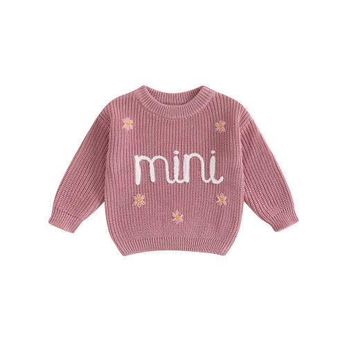 (6-9 Months, Pink) Πουλόβερ για μωρά, πλεκτό ρούχο