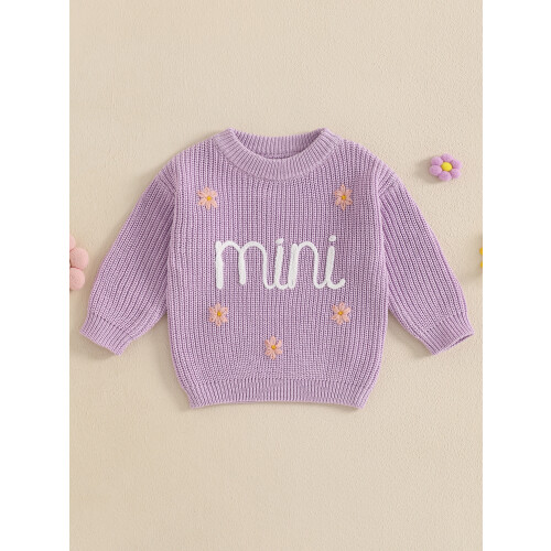 (12-18 Months, Purple) Πουλόβερ για μωρά, πλεκτό ρούχο 2