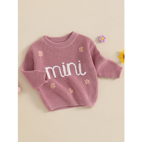 (6-9 Months, Pink) Πουλόβερ για μωρά, πλεκτό ρούχο 1