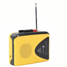Portable Cassette Player with Bluetooth Speaker, AM FM Radio Recorder, Big Speaker and Earphone Jack