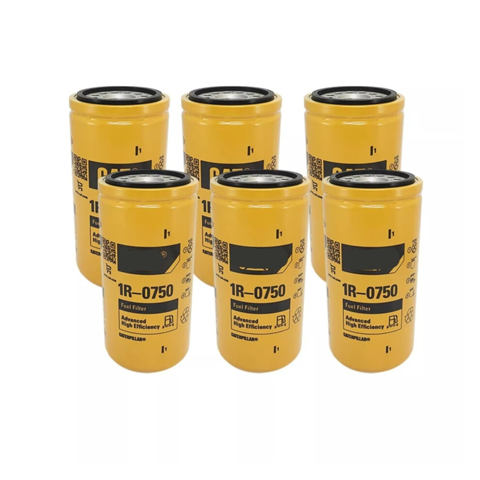 6 Pieces 1R0750 Filter Replacement Elements For Reliable Filtration And Extended Component Life 9771547199519