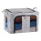 3PCS 66L Folding Storage Box Fabric&Steel Frame Wardrobe Organizer 1