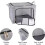 3PCS 66L Folding Storage Box Fabric&Steel Frame Wardrobe Organizer 5