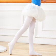 90D Calzini Pilates per Danza Classica per Ragazze, Leggings per Danza Professionali Bianca-L