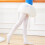 90D Meisjes Ballet Dans Pilates Sokken, Professionele Dans Legging Wit-L 4