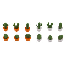 12 Pcs Cute Cactus Refrigerator Magnets,Decorative Fridge Magnet Locker Magnet,Dry Erase Board Magnet,Perfect Fridge Magnets for House Office Personal