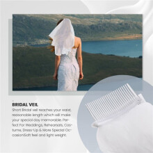 Simple Short Tulle Wedding Veils White Bridal for for Wedding Accessories